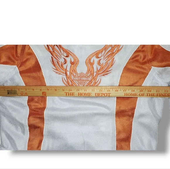 Harley Davidson Bomber Mesh Motorcycle Riding Jacket with Plate & Pad Pockets - Picture 6 of 12